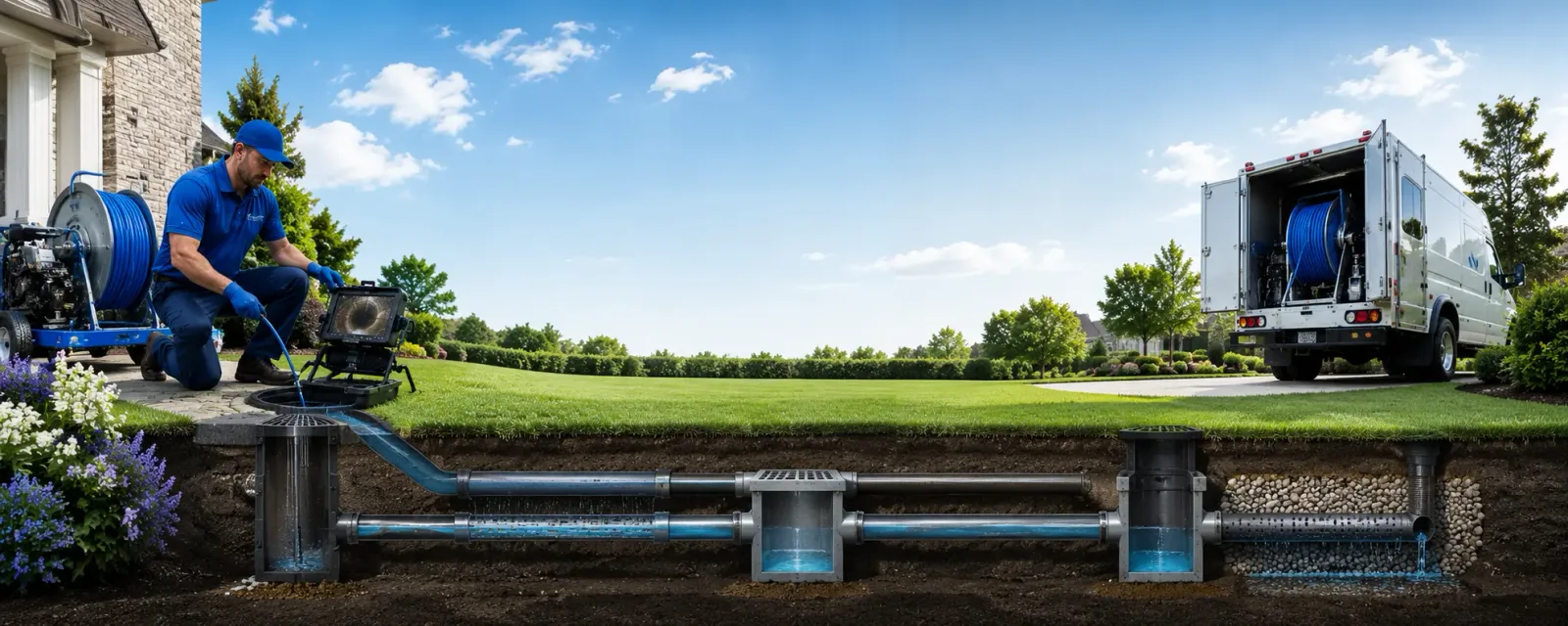 Outdoor drain cleaning information for Wiscasset, ME